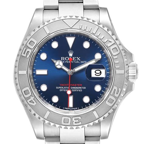 rolex blue yacht master|Rolex yachtmaster blue dial 40mm.